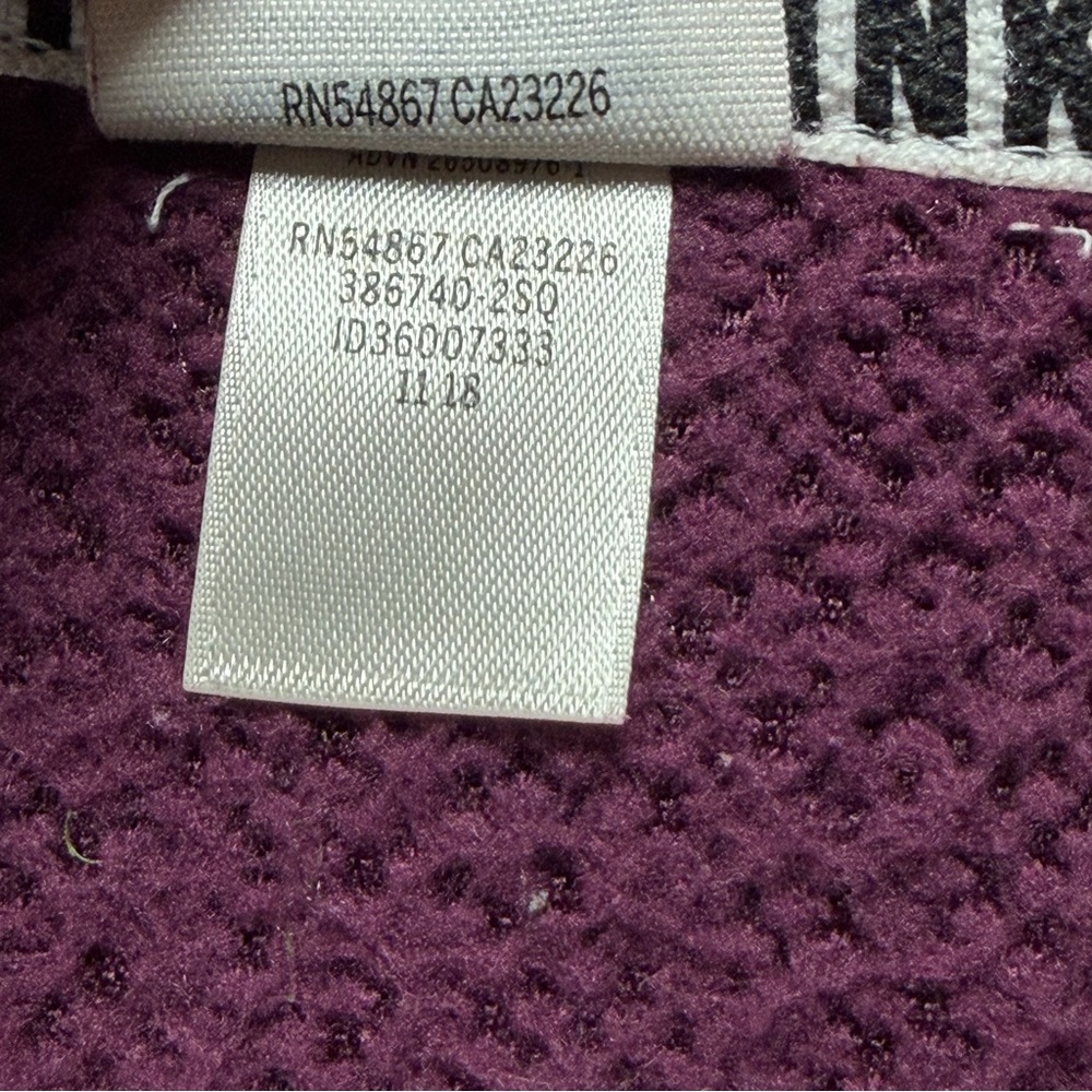 Victoria's Secret PINK Sweatshirt Womens XS Purple Sherpa 1/4 Zip Pullover - Picture 6 of 11